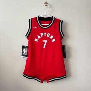 Nike | Toronto Raptors Kyle Lowry NBA Basketball Infant Red Icon Onesie Jersey